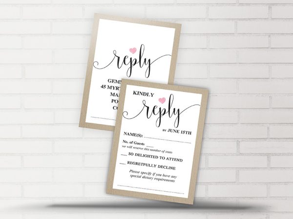 Rustic We Do RSVP