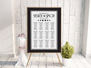 Black Deco Table Plan