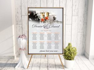 Champagne Floral Table Plan