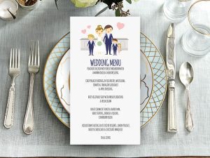 Family Style Gate Wedding Menu