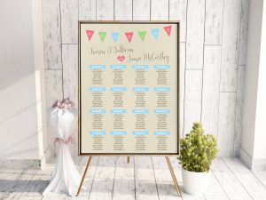 Light Rustic Bunting Table Plan