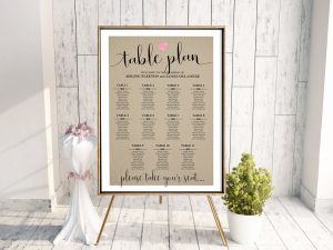 Rustic We Do Table Plan