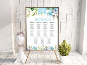 WaterFloral Wedding Table Plan