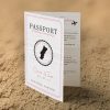Dunne Pink Passport Folding Invite