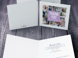 Square Folding Thank You Card