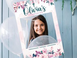 Selfie Frame for a girl making her communion