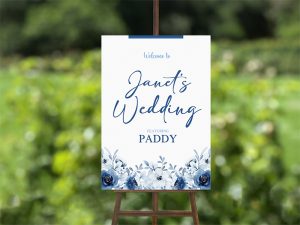 Picture of a funny wedding welcome signs